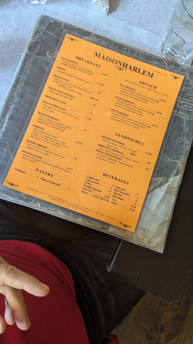 Maison Harlem Menu - Image 3
